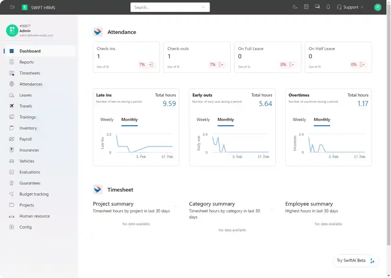 Swift HRMS